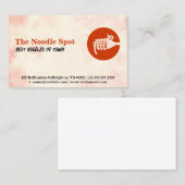 Carte De Visite Logo Fourche et nouilles (Devant / Derrière)