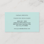 Carte De Visite Logo Français de Bulldog Frenchie (Dos)