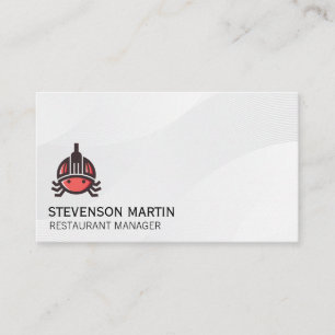 Carte De Visite Logo Fruits de Mer Culinaire Restaurant
