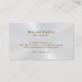 Carte De Visite Logo Gavel métallique | Droit | Procureur (Dos)