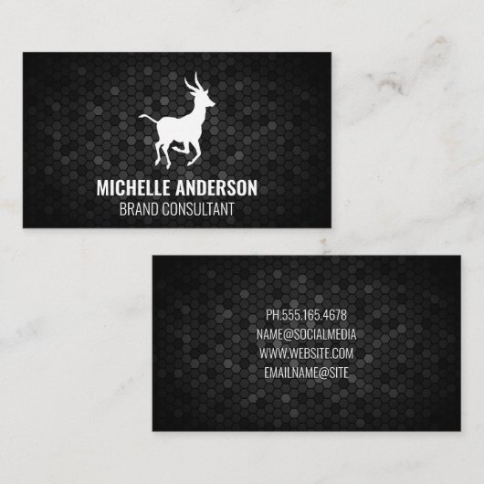 Carte De Visite Logo Gazelle (Devant / Derrière)