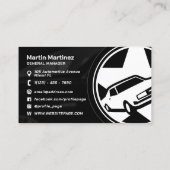 Carte De Visite Logo géant professionnel moderne automobile (Dos)