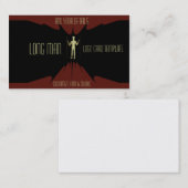 Carte De Visite Logo géant simple Gold Man (Devant / Derrière)