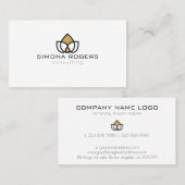 Carte De Visite Logo géométrique simple professionnel (Devant / Derrière)