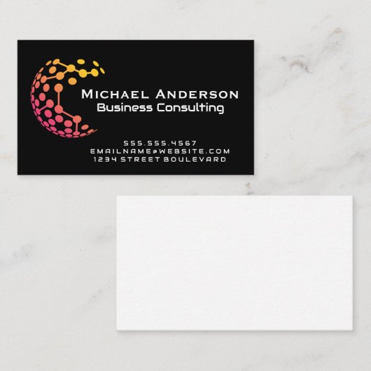 Carte De Visite Logo Globe Tech (Devant / Derrière)