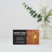 Carte De Visite Logo Gold Beauty | Cuir (Debout devant)