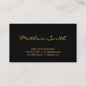 Carte De Visite Logo Gold Business | Immobilier (Dos)