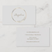Carte De Visite Logo Gold Circles (Devant / Derrière)