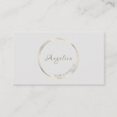 Carte De Visite Logo Gold Circles (Devant)