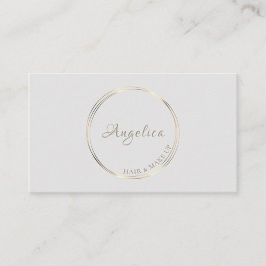 Carte De Visite Logo Gold Circles (Devant)