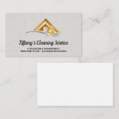 Carte De Visite Logo Gold de la propriété immobilière (Devant / Derrière)