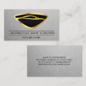 Carte De Visite Logo Gold de voiture de luxe élégant (Devant / Derrière)
