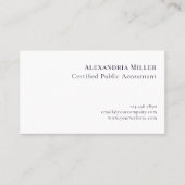 Carte De Visite Logo Gold d'élégance minimale (Devant)