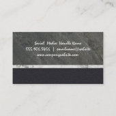 Carte De Visite Logo Gold des ciseaux à cheveux (Dos)