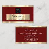 Carte De Visite Logo Gold des services professionnels (Devant / Derrière)