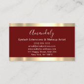 Carte De Visite Logo Gold des services professionnels (Dos)