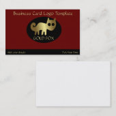 Carte De Visite Logo Gold Fox (Devant / Derrière)