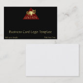 Carte De Visite Logo Gold Fox (Devant / Derrière)