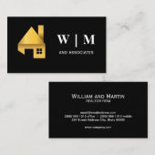 Carte De Visite Logo Gold House (Devant / Derrière)