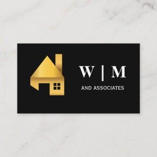Carte De Visite Logo Gold House
