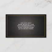 Carte De Visite Logo Gold Keys House | Immobilier de construction (Dos)