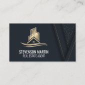 Carte De Visite Logo Gold Lux Immobilier (Devant)
