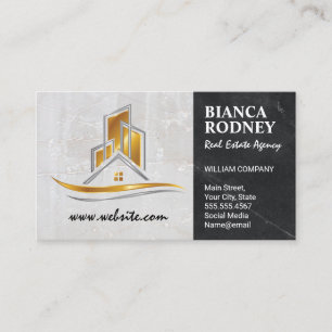 Carte De Visite Logo Gold Properties   Marbre