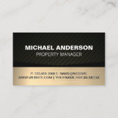 Carte De Visite Logo Gold Real Estate et Key (Dos)