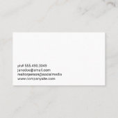 Carte De Visite Logo Gold Real Estate | Ville Skyline | Marbre (Dos)