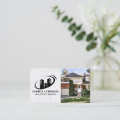 Carte De Visite Logo Gold Realtor | Salon | Résidentiel (Debout devant)