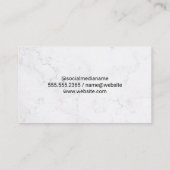 Carte De Visite Logo Gold Realtor | Salon | Résidentiel (Dos)