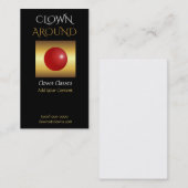 Carte De Visite Logo Gold Red Nose Comedy (Devant / Derrière)