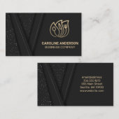 Carte De Visite Logo Gold Restaurant (Devant / Derrière)