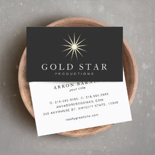 Carte De Visite Logo Gold Star