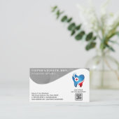 Carte De Visite Logo Gold Tooth | dentisterie | Analyse QR (Debout devant)