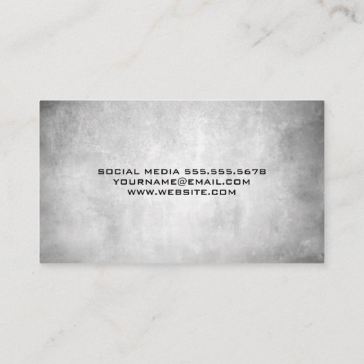 Carte De Visite Logo Gold Weight (Dos)