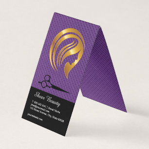 Carte De Visite Logo Golden Beauty   Ciseaux salons