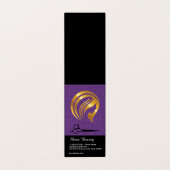 Carte De Visite Logo Golden Beauty | Ciseaux salons (Extérieur déplié)