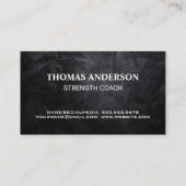 Carte De Visite Logo Golden Dumbbell Weight (Dos)