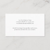 Carte De Visite Logo Golden Gavel | Arrière - plan brossé or (Dos)