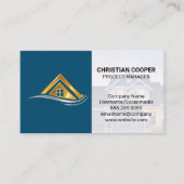 Carte De Visite Logo Golden Home | Propriétés immobilières (Devant)