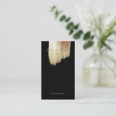 Carte De Visite Logo Golden Swash Écran d'oreille noir (Debout devant)