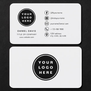 Carte De Visite Logo Gris