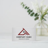 Carte De Visite Logo Handyman Professionnel Construction métalliqu (Debout devant)