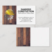 Carte De Visite Logo Hardhat Gear | Planches de bois (Devant / Derrière)