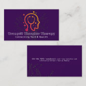 Carte De Visite Logo Healthy Mind | Logiciel d'IA (Devant / Derrière)