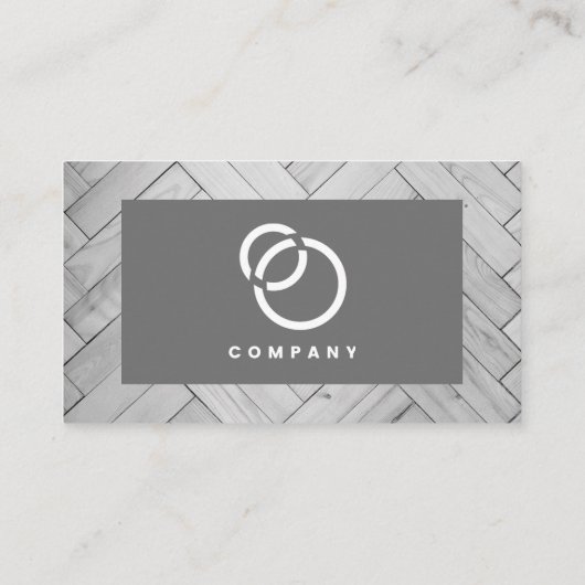Carte De Visite Logo Herringbone moderne (Dos)