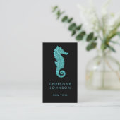Carte De Visite logo hippocampe (Debout devant)