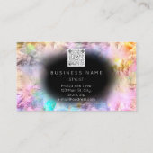 Carte De Visite Logo Holographique de maquillage à base d'Eyelash  (Dos)