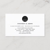 Carte De Visite Logo holographique des services de nettoyage et de (Dos)